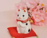 Японский подлинный фармацевт килн цветовой глазурь Mini, богатство кошка молятся кошкой восьмой коробку