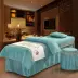 Mới cao cấp vẻ đẹp giường bao gồm bốn bộ massage vẻ đẹp cơ thể giường bốn bộ thẩm mỹ viện có thể được tùy chỉnh mẫu ga trải giường spa Trang bị tấm