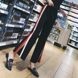 Штаны для отдыха, комбинезон для школьников для спортзала, штаны-клёш, высокая талия, свободный крой