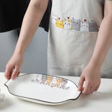 Милая японская модная водонепроницаемая кухня, комбинезон, «сделай сам», кот