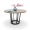 Bàn ăn và ghế đại dương kết hợp một bàn sáu ghế mới Trung Quốc tro tròn bàn hoàn chỉnh đặt nhà hàng gỗ và bàn ghế gỗ