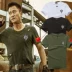 Wolf 2 nam dài tay t-shirt Wu Jing với đoạn XL bông vòng cổ trung niên người đàn ông lỏng lẻo của trang phục ký túc xá áo thun ba lỗ nam Áo phông dài