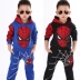 Bé trai mặc bộ đồ thể thao mùa thu cho bé 2 tuổi 5-9 tuổi xuân và phim hoạt hình mùa thu người nhện hai mảnh