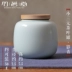 Lon trà gốm nhỏ cầm tay nhỏ Bộ trà Kung Fu hộp lưu trữ matcha Universal Puer đánh thức lon trà kín - Trà sứ Trà sứ