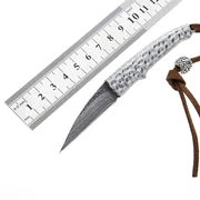 Dao có độ cứng cao với Damascus mẫu thép tay gấp trái cây dao tự bảo vệ dao gấp - Công cụ Knift / công cụ đa mục đích