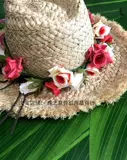 Гавайская травяная юбка танец головы цветочные кольцо танец реквизит пляжные аксессуары аксессуары для волос туризм приморский свадебный цветок кольцо