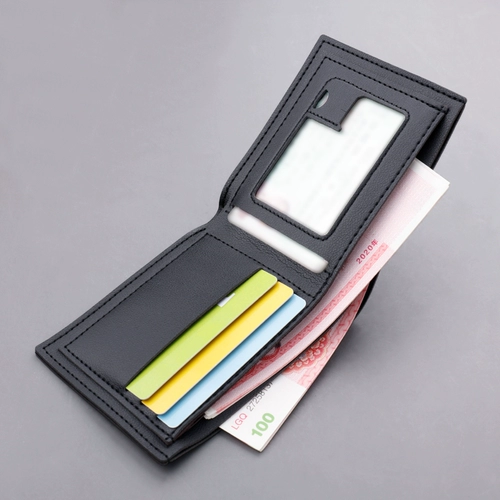 Короткий тонкий бумажник, ультратонкий кошелек с молнией для водительских прав, популярно в интернете