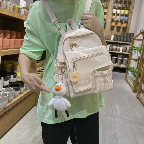 Tide, рюкзак, белая оригинальная сумка через плечо, милый вместительный и большой ранец, в корейском стиле
