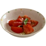 Соборы 丨 Японская простая точка керамическая суп тарелка милая салатная тарелка маленький погруженный диск