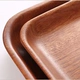 Ebony bộ đồ ăn gia đình hình chữ nhật kẹo khay khay Nhật Bản retro sáng tạo rắn gỗ tấm tách trà thương mại - Tấm đĩa gỗ đẹp Tấm