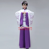 Фиолетовая вышивка Hanfu (среднее)
