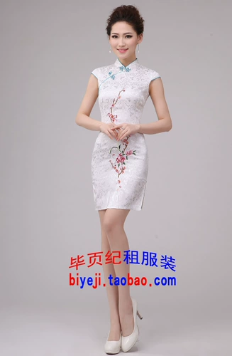 Феникс, модное ретро этническое короткое ципао, китайский стиль, этнический стиль