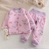 Детская стеганая куртка, детские штаны, пуховик, вкладыш для новорожденных, раздельная униформа, удерживающий тепло осенний демисезонный комплект, 0-3 лет