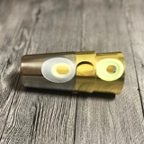 Серый чашка из нержавеющей стали Серый чашка алюминиевая табачная чашка с сигаретной трубкой бамбука с высоким уровнем сплошной сплошной сплошной древесиной бамбуко