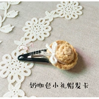 Упаковка материала шпильки для волос цвета молочно-кофейного цвета (пара)