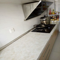 Кухня, водонепроницаемая наклейка, мраморная мебель, самоклеющаяся настенная плита из ПВХ, увеличенная толщина