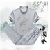 Của nam giới Tang phù hợp với thiết lập trung niên cha ngắn tay nam quần áo cũ quần áo ăn mặc ông nội mùa hè trang phục dân tộc nam Trang phục dân tộc