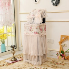 Чехол для кулера 20新品立式茶吧机防尘罩两件套布艺蕾丝下置水桶全自动饮水机盖巾