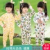 Bộ đồ ngủ trẻ em Xiêm Phim hoạt hình Cotton Boy Baby One Piece Big Girl Girl Dài tay Dịch vụ leo núi Quần áo 2-3-5 tuổi