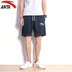 Anta quần short thể thao nam năm quần cotton mùa hè thường phần mỏng quần thở tập thể dục chạy đan quần short quần tập gym nữ lưng cao Quần thể thao