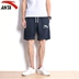Anta quần short thể thao nam năm quần cotton mùa hè thường phần mỏng quần thở tập thể dục chạy đan quần short