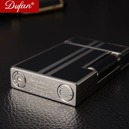 Мужская высококлассная медная креативная ультратонкая зажигалка с боковым колесиком, Франция, делается под заказ