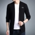 Đan Cardigan nam thanh niên mùa xuân và mùa thu mới của Hàn Quốc xu hướng áo len bên ngoài áo len mỏng mỏng đẹp trai nam áo khoác