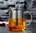 Dày thủy tinh chịu nhiệt hoa ấm trà thép không gỉ lọc tách trà chống cháy nổ nứt ấm trà tea set Trà sứ