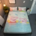 Trẻ em phim hoạt hình băng lụa ghế ba mảnh đặt 1.5 m giường pig Peggy Peggy mùa hè ký túc xá sinh viên mat 1.8 mét