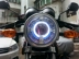 Xe máy Tianjian EN125 Round Light Double Light Lens Double Angel Eye Devil Eye Xenon Headlight hội 4 Inch Q5 Đèn HID xe máy