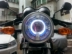 Xe máy Tianjian EN125 Round Light Double Light Lens Double Angel Eye Devil Eye Xenon Headlight hội 4 Inch Q5