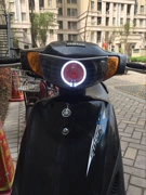 JOG 巧 格 国 三 福 喜 氙 đèn khí 3 inch đôi ống kính thiên thần mắt xe máy đèn xenon lắp ráp đèn pha