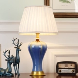 Настольная лампа, медная глина для кровати, фонарь, креативное украшение для спальни для гостиной, китайский стиль