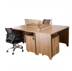Nội thất văn phòng tùy chỉnh bàn gỗ vách ngăn thẻ ghế đơn giản 4 người kết hợp nhân viên bàn máy tính bán hàng trực tiếp Nội thất văn phòng