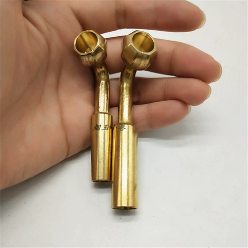 Старомодная латунная курительная трубка, маленькие курительные принадлежности