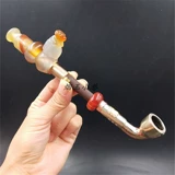 Пальмовые животные домашние животные засуха дым мешок с сигаретми с плавными деревянными деревянными полосками дыма медная медная цвет