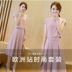 2018 mùa hè Hàn Quốc phiên bản của phần dài giản dị của một người phụ nữ thứ năm tay áo T-shirt ren gạc vest váy mảnh trang bị váy ngủ đẹp váy đầm