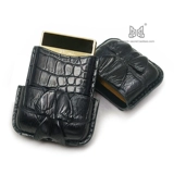 Зажигалка, оригинальный чехол ручной работы, крокодил, делается под заказ, из натуральной кожи