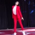 Red CV chuyên nghiệp phù hợp với nữ Hàn Quốc phiên bản là mỏng thời trang đẹp trai phù hợp với chiếc áo khoác nhỏ phù hợp với quần hai bộ làn sóng mới áo kiểu nữ đẹp 2021 Business Suit
