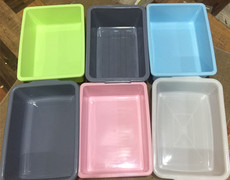 Пластиковые горшки 长方形收纳盆塑料盆收碗盆餐具回收盆收纳框收餐盆下栏盆冻盆灰盆