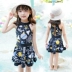 Thiết bị váy công chúa cho bé gái đồ bơi trẻ em lớn Hàn Quốc quạt trẻ em quần áo chống nắng cho bé 12 chiếc mũ béo trẻ em nhanh khô - Bộ đồ bơi của Kid