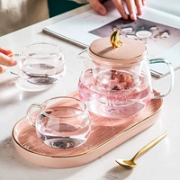 Современный модный глянцевый ароматизированный чай, заварочный чайник, комплект со стаканом, простой и элегантный дизайн