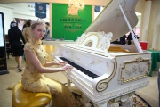 Đức STICHEL Thơ của Grand Piano Châu Âu SKD Handmade Khắc 24K Vàng Lá Trang trí