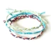 Hạn chế dệt tay DIY phiên bản Hàn Quốc của thủy triều ba màu dây siêu mịn chúc dây may mắn vòng tay nam nữ tặng quà vòng tay hermes Vòng đeo tay Clasp
