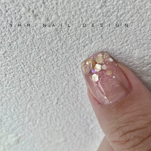 Sakura Hehh [Yin Garden] Sakura Nail Naving Украшение блесток европейское порошковое порошок фольги для падки.
