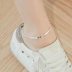 S925 sterling silver rắn xương chuỗi vòng chân Nhật Bản và Hàn Quốc phiên bản của các đơn giản Sen retro dây màu đỏ nữ sinh viên với các phụ kiện bạn gái quà tặng Vòng chân