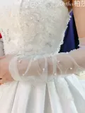Bertha Ретро кварц из жемчуга, перчатки, аксессуар для невесты, 2018