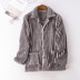 Thời trang nam flannel mềm dày mùa thu và mùa đông ấm áp đồ ngủ nhà dài tay áo sống đơn giản mảnh thời trang nam Pyjama