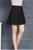 Mùa hè xếp li váy váy eo cao phiên bản Hàn Quốc với đồ lót thun eo siêu co giãn - Váy chân váy đen công sở Váy