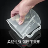 Пластиковая прозрачная измерительная кружка, термометр со шкалой, чай с молоком для домашнего использования, увеличенная толщина